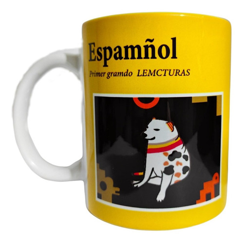 Taza Perro Cheems Plantilla Libro Espamñol Meme