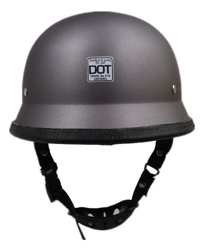 Motorcycle Retro Half Helmet Dot Approved German Style