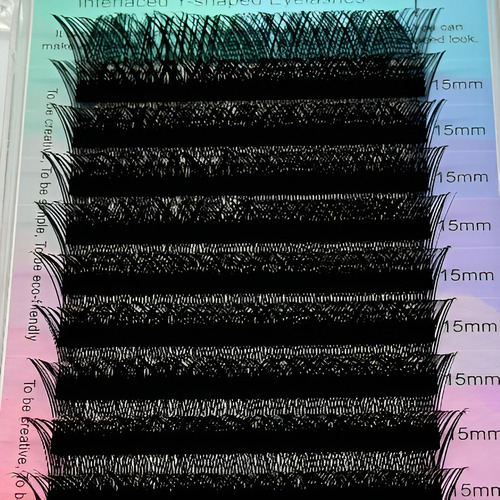 Extensiones de pestañas Nagaraku YY color negro con curvatura de tipo D x unidad
