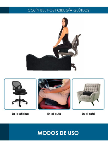 Cojin Bbl Post Cirugia Gluteos + Almohada Lumbar Memory Foam