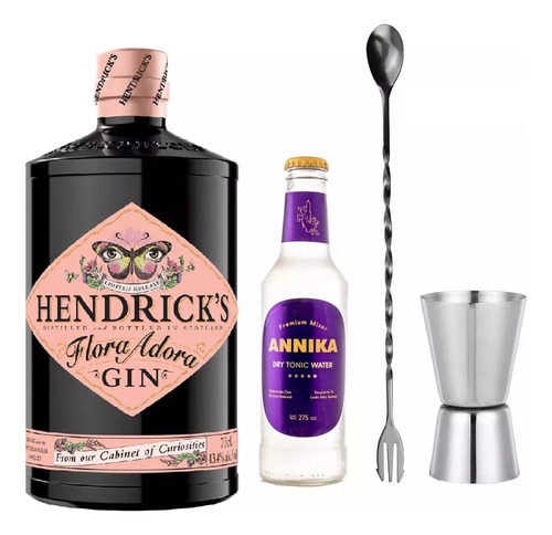 Kit Gin Hendrick's Flora Adora + Tónica + Cuchara + Jigger