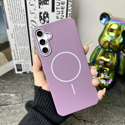 Funda Magnética Rígida Ultrafina De Lujo Para Samsung Galaxy S25 S24 S23 S22 Ultra Plus Fe Para Carga Inalámbrica