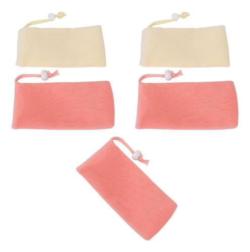 D Bolsa De Jabón De Malla Exfoliante, 5 Unidades, Bolsa De