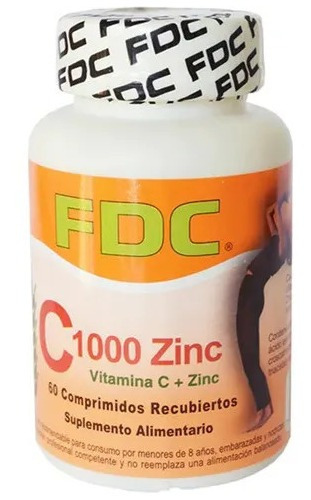 Vitamina C 1000 Mg + Zinc X 60 Comprimidos