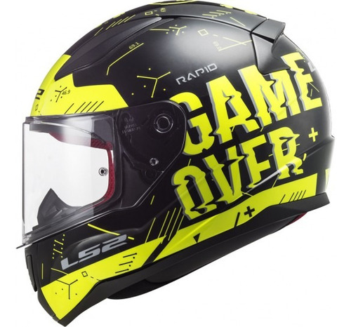 Casco Integral Ls2 Ff353 Player Hv/amarillo Negro 