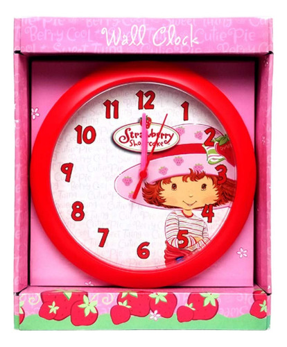 Reloj De Pared Con Diseno De Tarta De Fresa