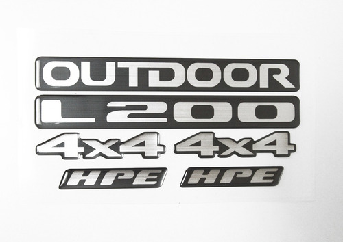Jogo Adesivo Vinil Mitsubishi L200 Outdoor Hpe 4x4 Lo004 Ck