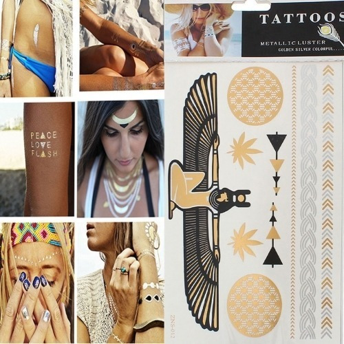 Tatuajes Temporal Sexy Cadera Busto Vientre Muñecas Tobillos