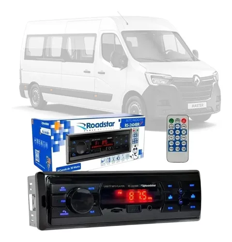 comprar Aparelho Radio Mp3 Fm Usb Bluetooth Roadstar Renault Master