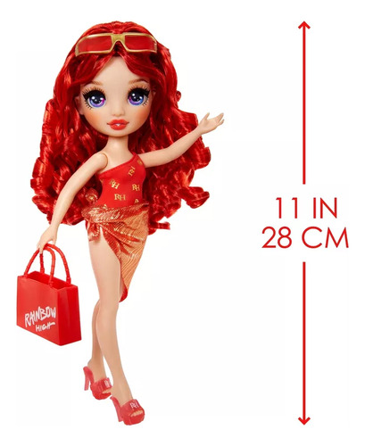 Boneca Rainbow High Swim & Style Ruby Anderson - Mga