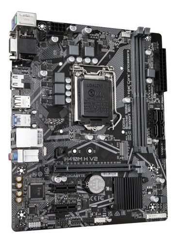 Placa Mãe Gigabyte H410m H V2 Lga1200 Ddr4 M.2 Hdmi Preto