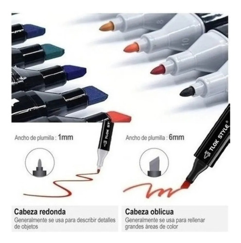 48 Marcadores De Color Doble Punta Pincel Profesional Bolsa