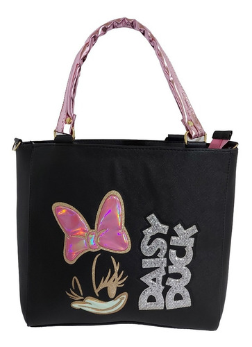 Imagen 1 de 6 de Bolsa De Mano Para Mujer, De Disney, Daisy Duck En Negro