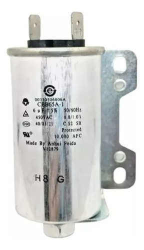 Capacitor De Arranque 6 Uf Secarropas Panavox