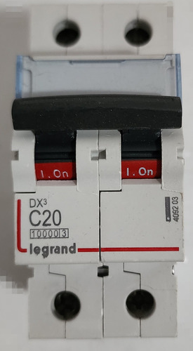 Interruptor Automatico 2p 20a Curva C 15 Ka 409203 Legrand