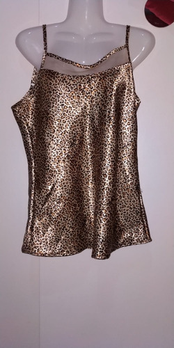 Remera Animal Print Dama Con Transparencia 