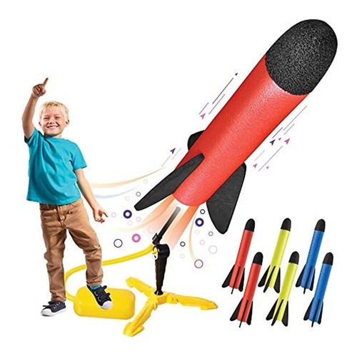 Lanzador De Cohetes De Juguete Para Niños - Dispara Hasta 1