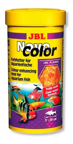 Imagem 1 de 2 de Ração Jbl Novocolor 250ml 45g Realça Coloração Dos Peixes