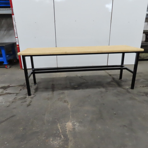 30 X 96  Butcher Block Work Bench Assembly Table 1-3 Ccv