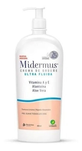 Midermus Crema De Ordeñe Y Vitamina A Dosificador X 400g