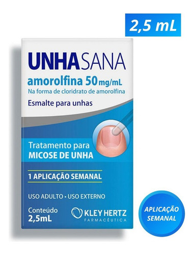 5 Unha Sana Unhasana Esmalte Tratamento Micose Unha Mão Pé