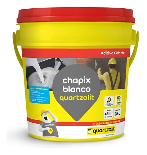 Adesivo Para Chapisco E Argamassas Chapix 18 L Quartzolit