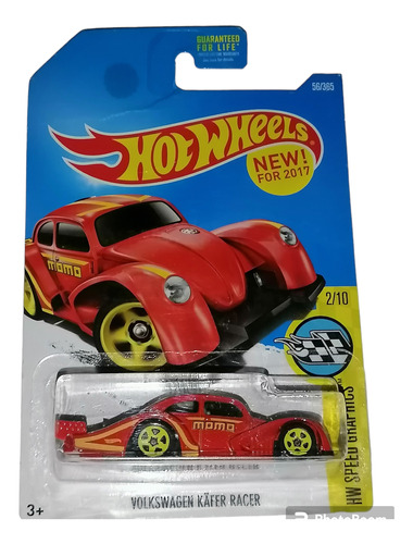 Volkswagen Kafer Racer Rojo Hot Wheels Americano 1/64 Maltra