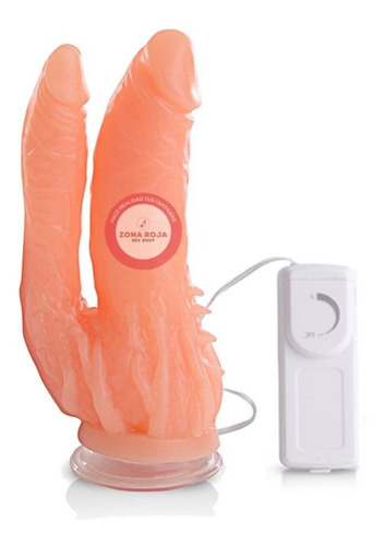 Imagen 4 de 10 de Vibrador Con Ventosa Ano Vagina Mujer Doble Placer Sexshops