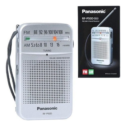 Radio Panasonic Am Fm Gran Recepcion Sintonizador Plateada