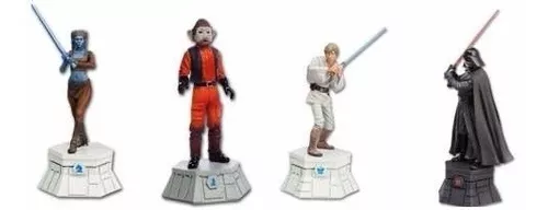 Miniatura Star Wars Xadrez Lote 10 Peças Oficial Chumbo