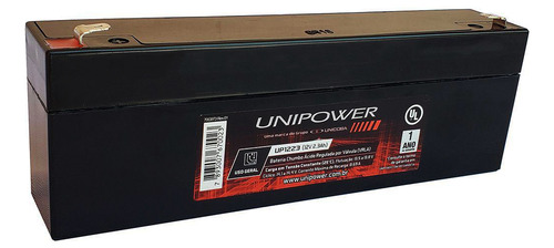 10 Bateria Recarregável Estacionária 12v 2,3ah F187 Up1223