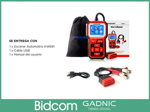 Imagen 7 de 9 de Scanner Automotriz Konnwei Diagnostico Automotriz Cable Usb