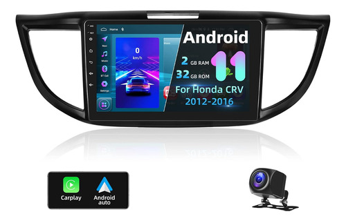 Para Honda Crv 2012 2013 2014 2015 2016 Radio Android 11 Car