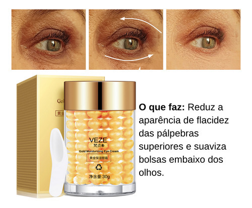 24k Para Olheira Pés De Galinha Bolsas Embaixo Dos Olhos 30g