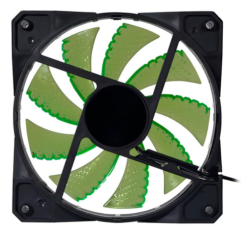 Cooler Fan Ventoinha Bluecase Com Led Verde 120mm Bf-23g