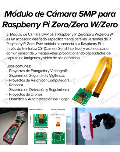 Modulo De Cámara Raspberry Pi Zero/zero W/zero 2w Ov5647 5mp