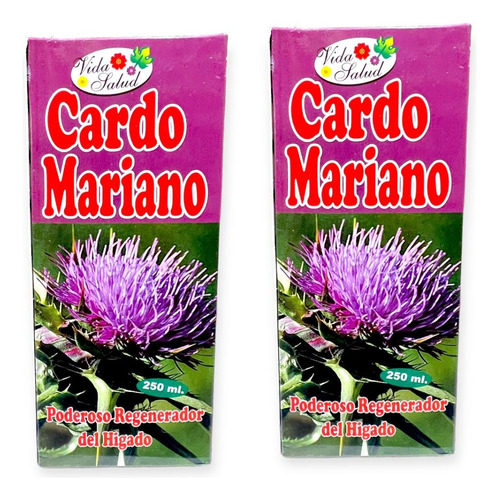 Pack De 2 Jarabe Tónico  De Cardo Mariano 250 Ml