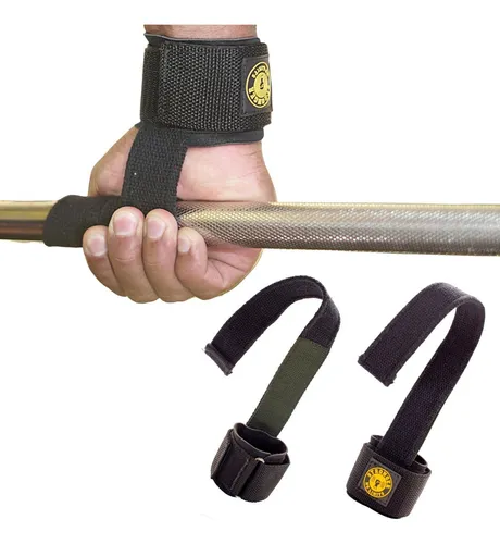 comprar Straps Monster Par Academia Costas Punho Musculação Luva Cor Preto Be Stronger