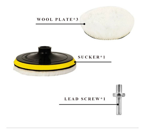 5inch Imitation Wool 5-piece Set - Car Furniture Wool