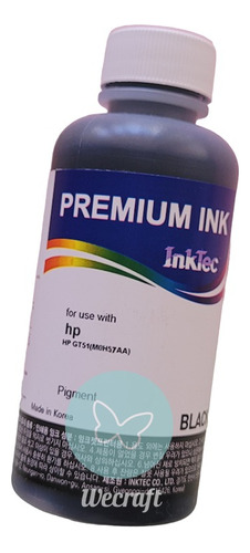 Tinta Inktec Gt51 Negro Compatible Hp Gt5820 315 415 530 750