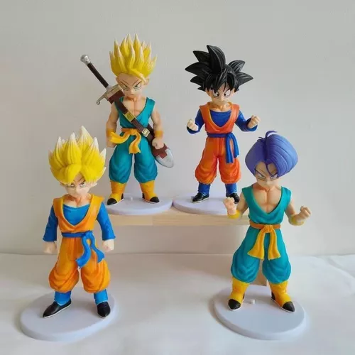 Estátua Goku Criança Com Bastão Dragon Ball Figure coleção