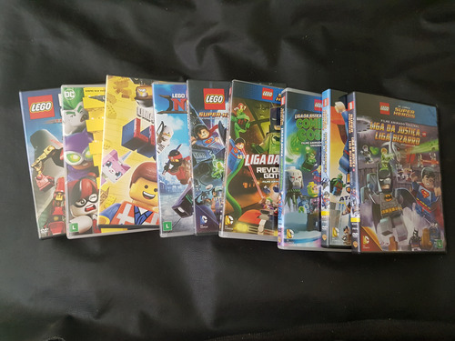 H4j45 Coleção Dvds Lego Batman Dc Liga Da Justiça Ninjago