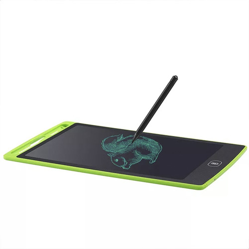 Imagen 2 de 10 de Pizarra Tablet Mágica Digital Trazo Verde Lcd Infantil Lápiz