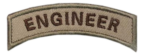 Parche Insignia De Ingeniero, Mxtcw-001, 1 Parche, Engineer, Color Café