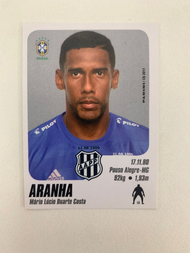 Figurinha Campeonato Brasileiro 2017 Nº255 Aranha