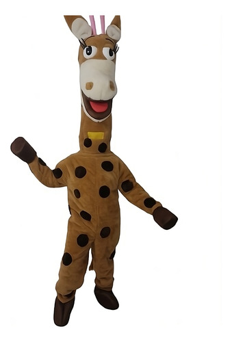 Fantasia Mascote Girafa Luxo