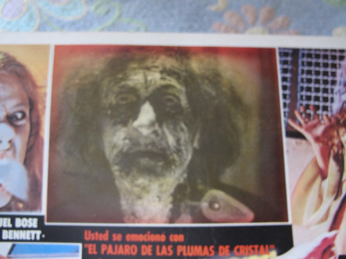 Cartel Cine Alarido Dario Argento Miguel Bose Lobby Card