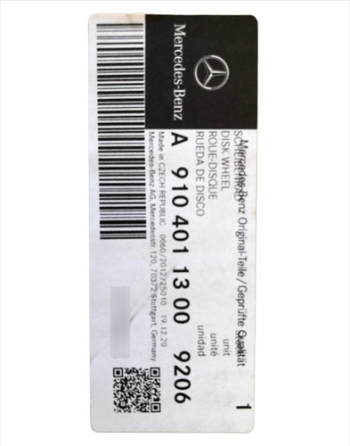 Imagen 3 de 5 de Llanta Sprinter 6.5 X 16
