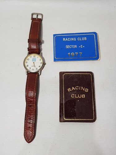 Imagen 1 de 10 de Antiguo Reloj Racing Club Y Carnets Lote X 3 Mag 59091