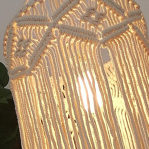Macrame Lamp Shade Pendant Light Shade Solo Para La Estilo B